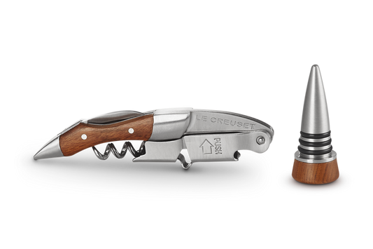 Le Creuset Waiter's Corkscrew with Wooden Handle & Stopper